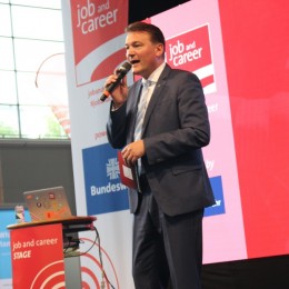  	
Michael Vaas auf der CEBIT 2018 in Hannover